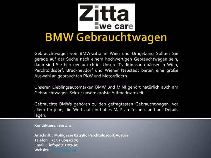 bmw gebrauchtwagen