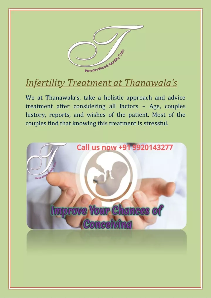infertility treatment at thanawala s