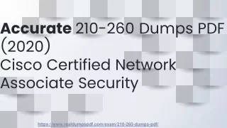 New Cisco 210-260 Exam Dumps with 210-260 Exam Practice Question