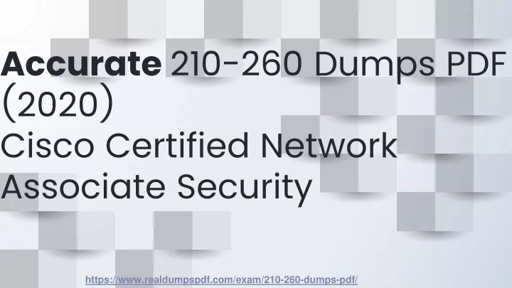 accurate 210 260 dumps pdf 2020 cisco certified network associate security