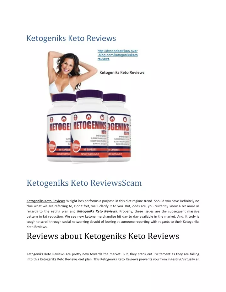 ketogeniks keto reviews