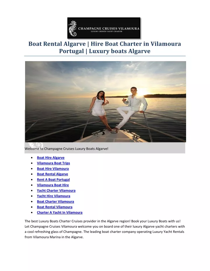 boat rental algarve hire boat charter