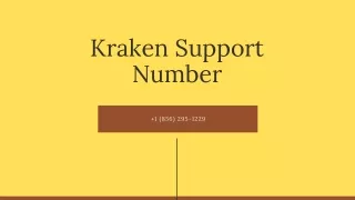 Kraken Support【 1 (856) 295-1229】Number