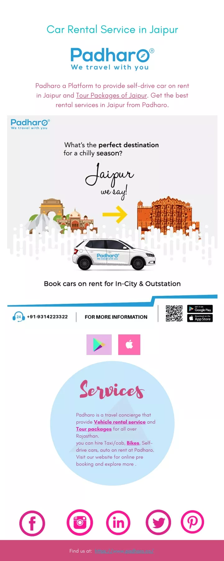 car rental service in jaipur