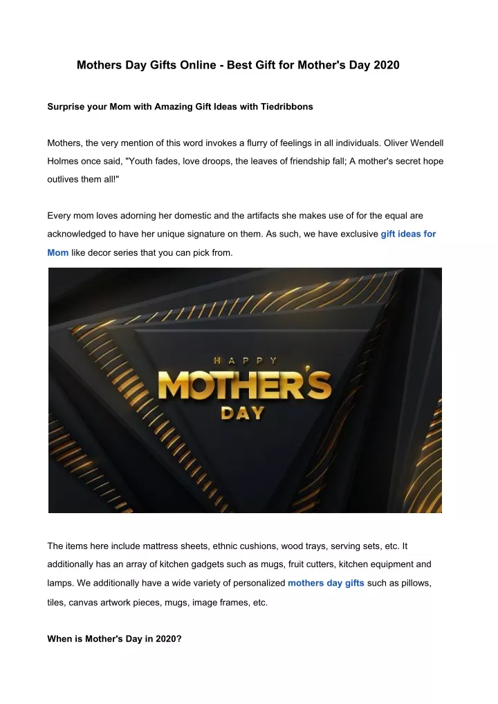 mothers day gifts online best gift for mother