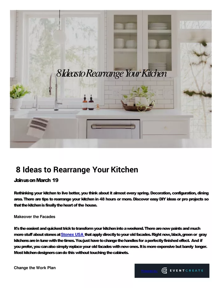 8 ideas to rearrange your kitchen