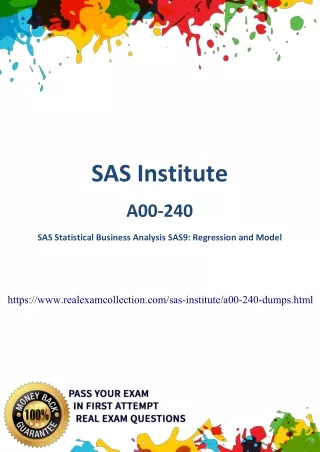 2020 SAS Institute A00-240 Exam Questions
