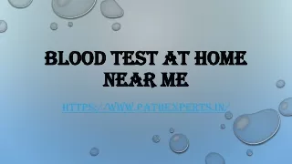 blood test at home near me