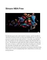 PPT Nba Live Stream PowerPoint Presentation free download ID:7842093 PPT Nba Live Stream PowerPoint Presentation free download ID:7842093