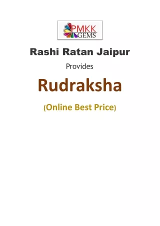 Buy Rudraksha Online || Rashi Ratan Jaipur