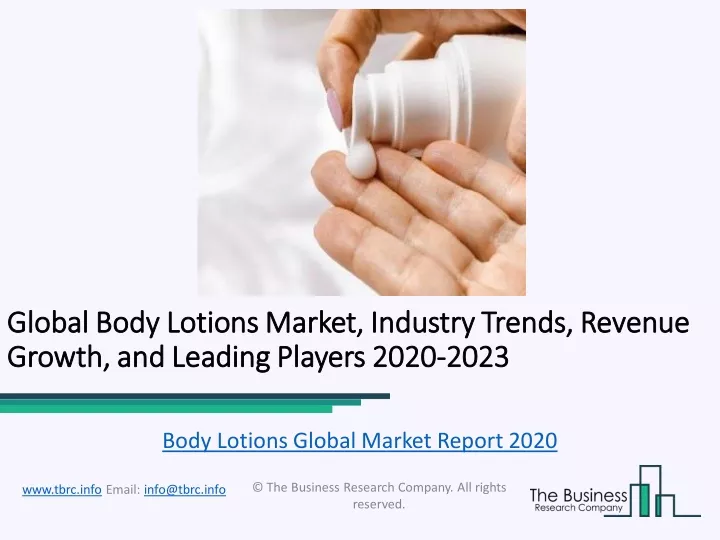 global global body lotions body lotions market