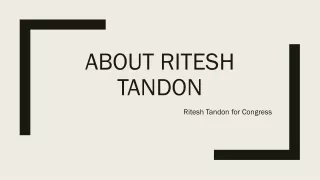 Congressman Ritesh Tandon / Congress Candidate for U.S Election