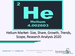 Helium Market Demand, Growth, Opportunities, Top Key Players and Forecast to 2023