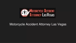 Motorcycle Accident Attorney Las Vegas
