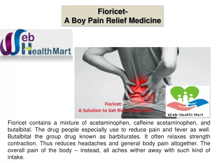 fioricet a boy pain relief medicine