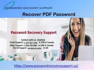 How to recover PDF password