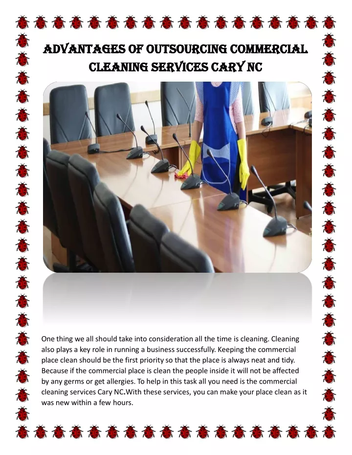 advantages of outsourcing commercial cleaning services cary nc