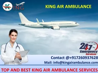 Beneficial Air Ambulance in Siliguri and Varanasi by King Ambulance