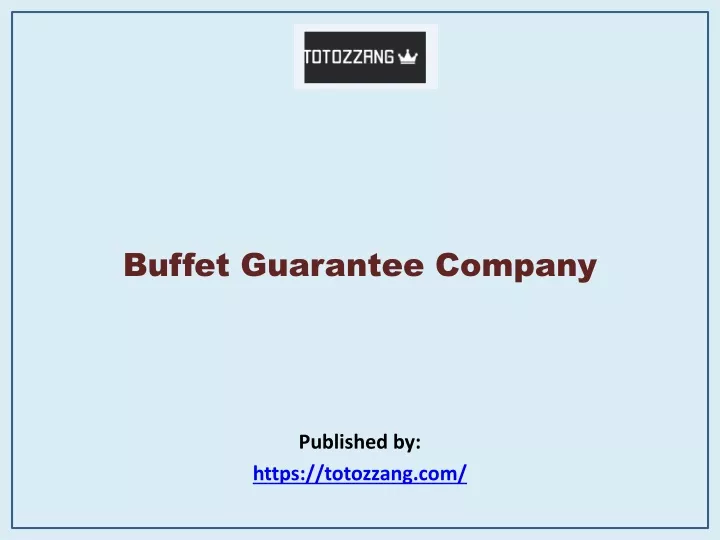 buffet guarantee company published by https totozzang com