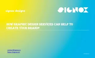 How Graphic design services can help to create your brand?