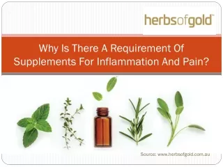 Why Is There A Requirement Of Supplements For Inflammation And Pain?