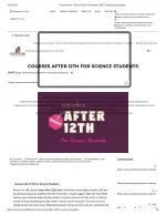 COURSES AFTER 12TH FOR SCIENCE STUDENTS - slide 1