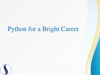 Python - Introduction and Career Prospects