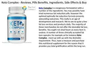Keto Complex - 2020 Reviews, Pills Benefits, Ingredients, Side Effects & Buy