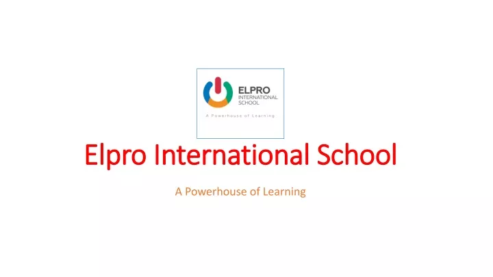 elpro international school