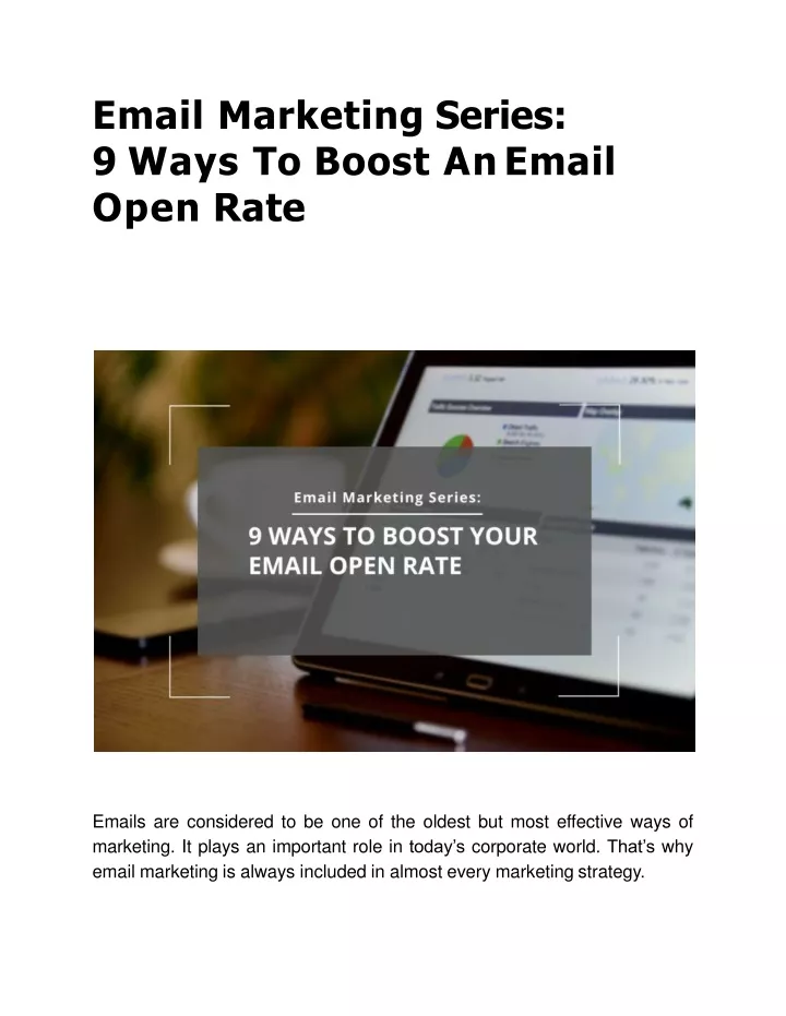 email marketing series 9 ways to boost an email open rate