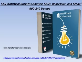 Real SAS Institute A00-240 Exam Dumps