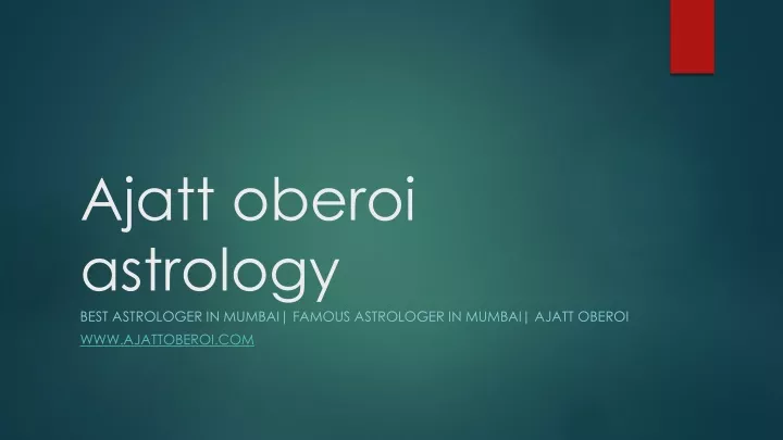 ajatt oberoi astrology best astrologer in mumbai