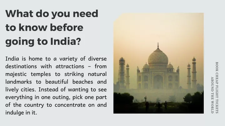 what do you need to know before going to india