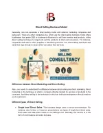 Direct Selling Business Model - slide 1