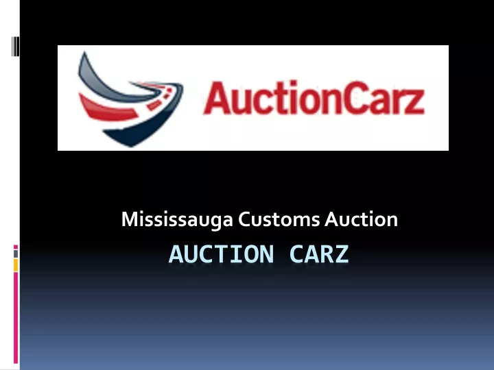 mississauga customs auction