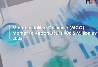 Microcrystalline Cellulose Market Trends, Size, Share, Growth, Analysis And Forecast 2019-2026