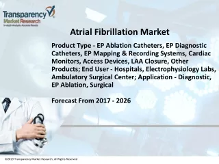 Atrial Fibrillation Market Demand and Production Overview 2017 to 2026