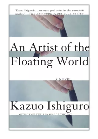 [PDF] Free Download An Artist of the Floating World By Kazuo Ishiguro