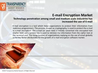 E-mail Encryption Market Emerging Trends And Strong Application Scope
