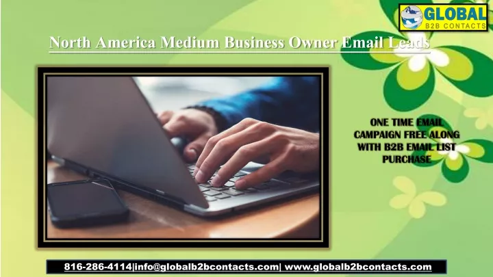 north america medium business owner email leads