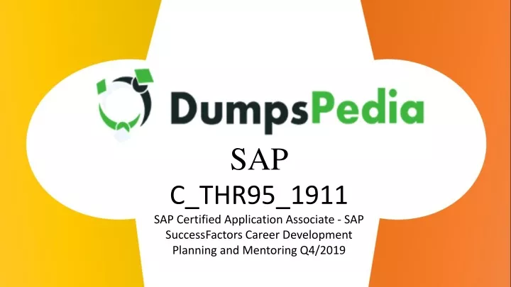 sap c thr95 1911 sap certified application