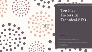 Top Five Factors In Technical SEO