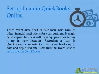 Here The Best Way to Set Up Loan in QuickBooks Online
