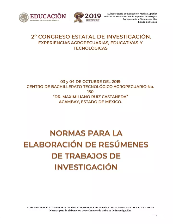 congreso estatal de investigaci n experiencias