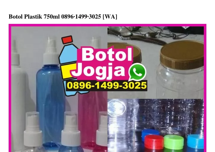 botol plastik 750ml 0896 1499 3025 wa