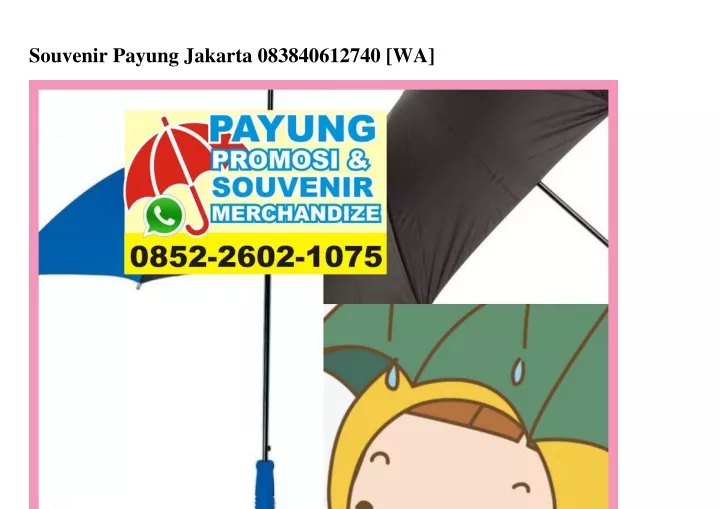 souvenir payung jakarta 083840612740 wa