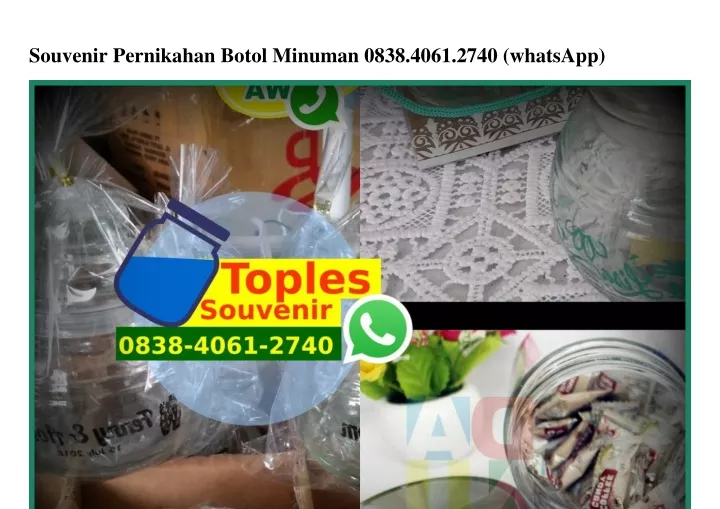 souvenir pernikahan botol minuman 0838 4061 2740