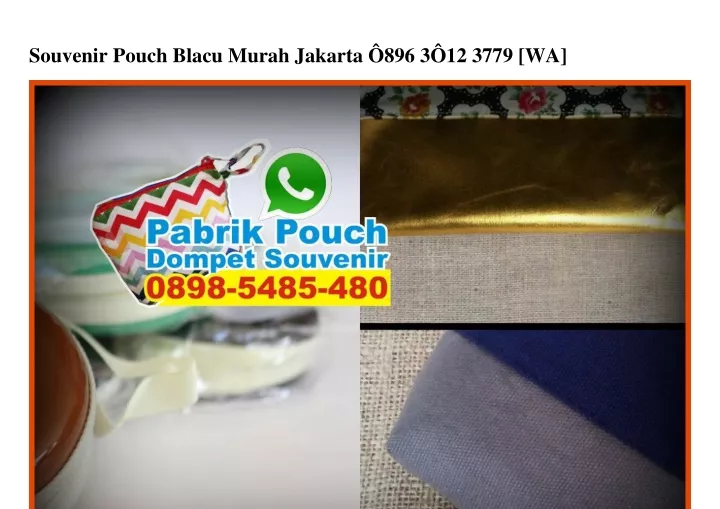 souvenir pouch blacu murah jakarta 896 3 12 3779