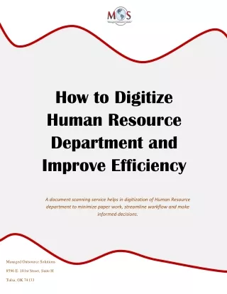 How to Digitize Human Resource Department and Improve Efficiency