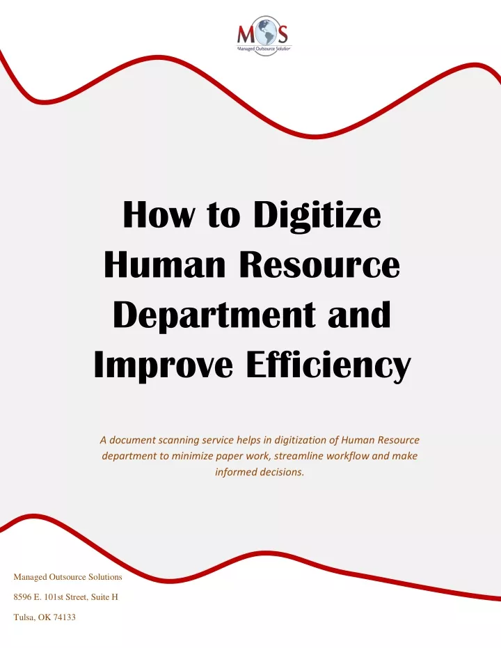 how to digitize human resource department